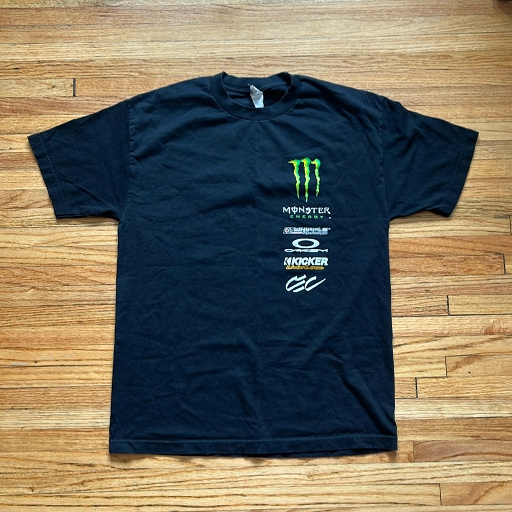 Vintage Y2K Monster Energy T-Shirt / Unleashed Thrilla / Large